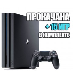 PlayStation 4 PRO 1 TB БУ + 15 игр #535